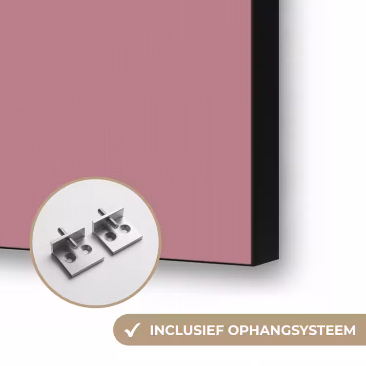 Antique - Mauve - Roze Textielframe zwart klein 947 -USP_ophangsysteemNL