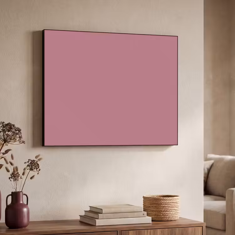 Antique - Mauve - Roze Textielframe zwart klein 947 -sfeer3