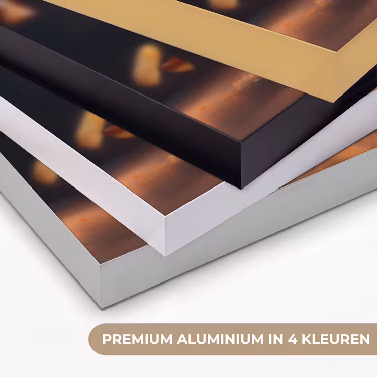 Appel - Taart - Warm - Eten Textielframe zwart klein -USP_kleurenNL