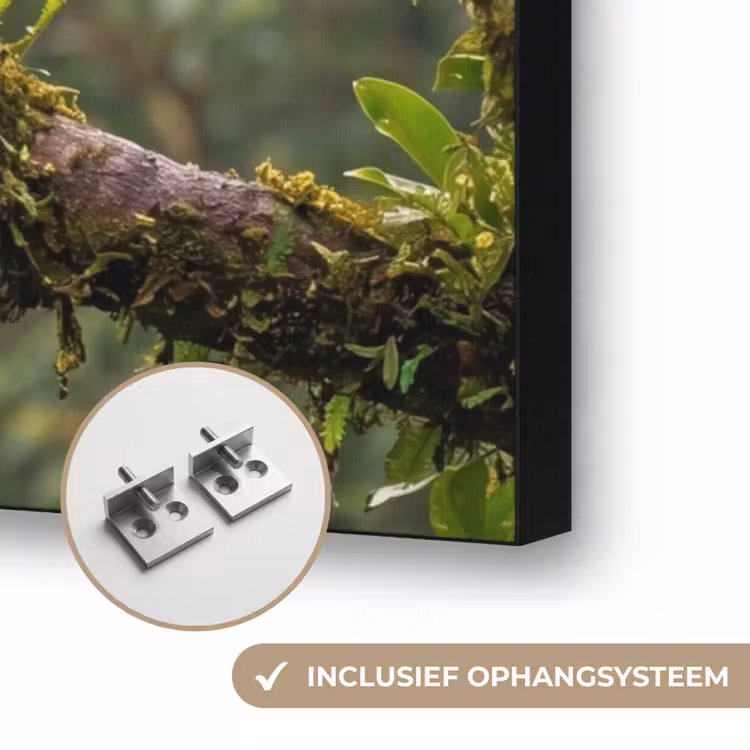 Ara - Jungle - Rood Textielframe zwart klein -USP_ophangsysteemNL