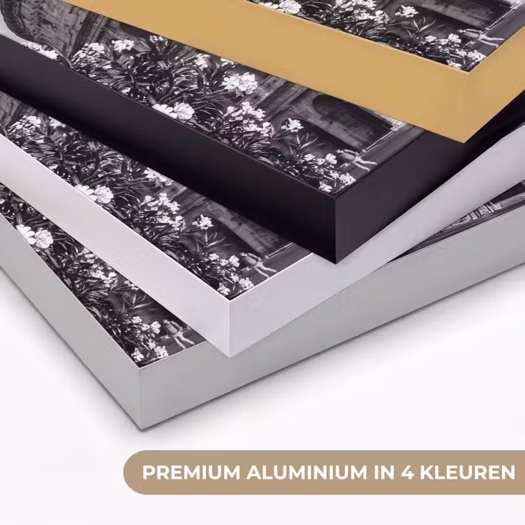 Architectuur - Colosseum - Rome - Historisch - Zwart-wit Textielframe zwart klein -USP_kleurenNL