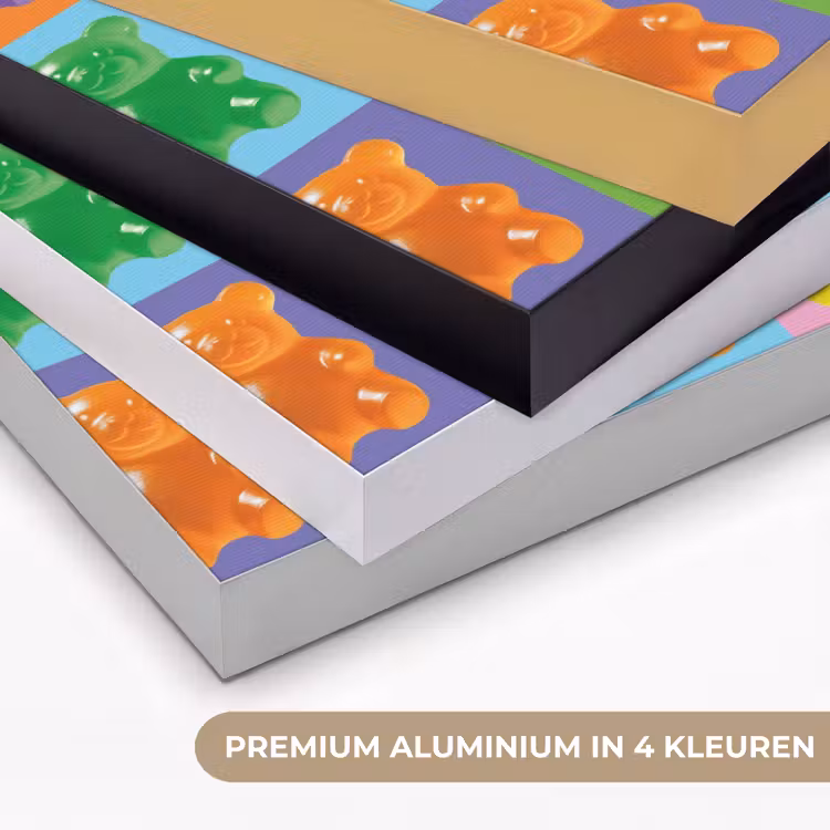 Art- Snoep - Kleurrijk Textielframe zwart klein -USP_kleurenNL