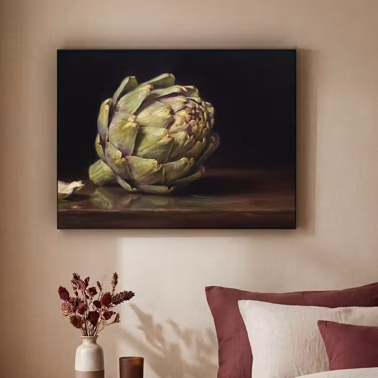 Art frame - Artichok - Eten - Klassiek - Artichok - Eten - Klassiek Textielframe zwart klein