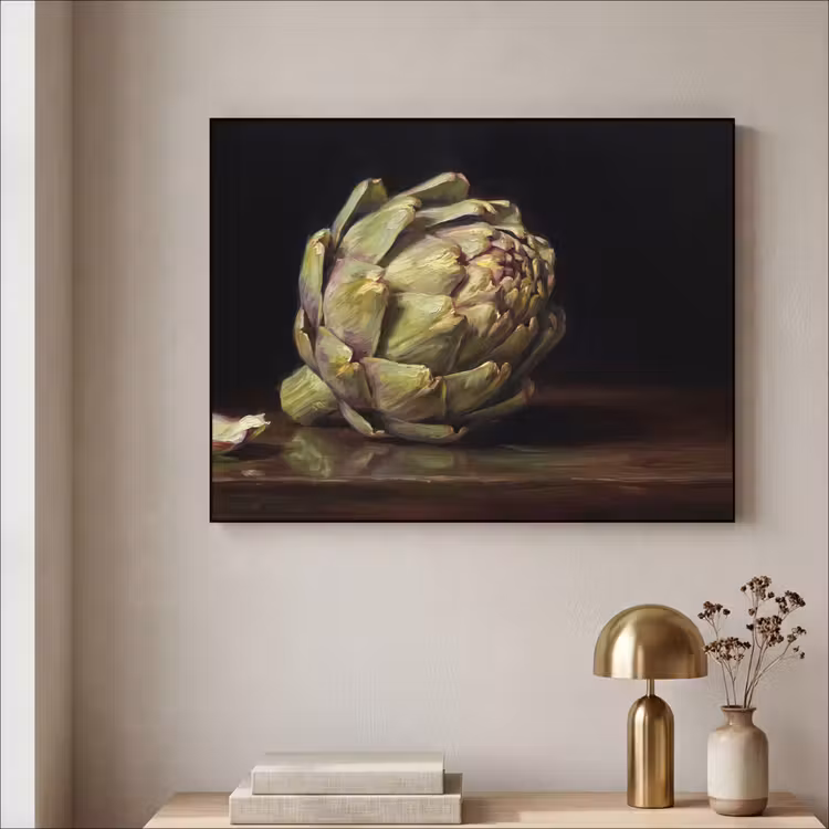 Art frame - Artichok - Eten - Klassiek - Artichok - Eten - Klassiek Textielframe zwart klein