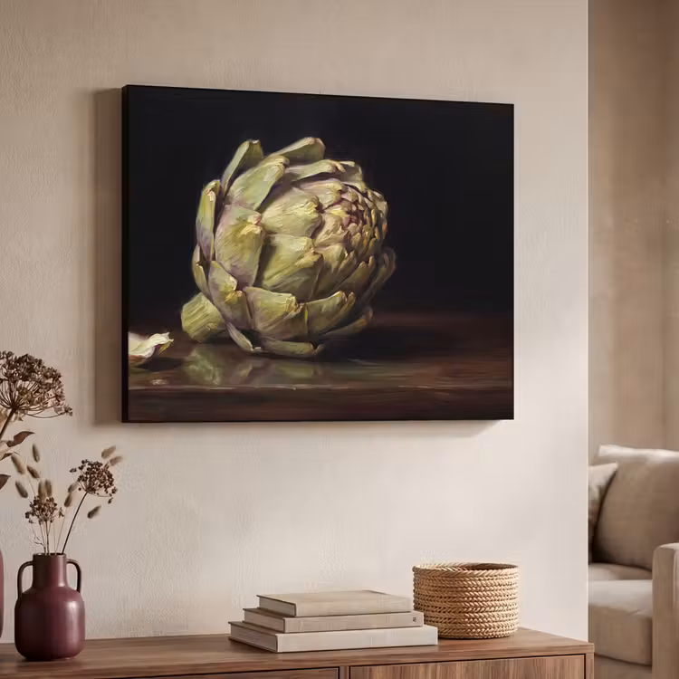 Art frame - Artichok - Eten - Klassiek - Artichok - Eten - Klassiek Textielframe zwart klein