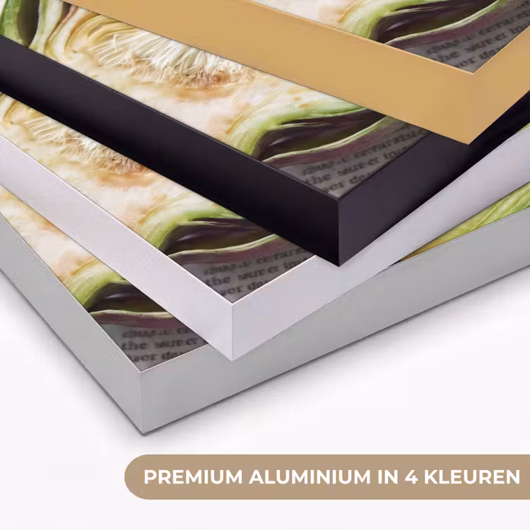 Art frame - Artisjok - Doorgesneden - Eten - Artisjok - Doorgesneden - Eten Textielframe zwart klein