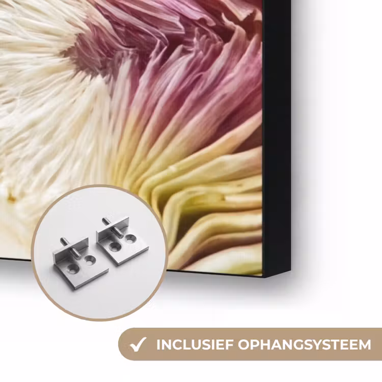 Art frame - Artisjok - Doorgesneden - Eten - Artisjok - Doorgesneden - Eten Textielframe zwart klein