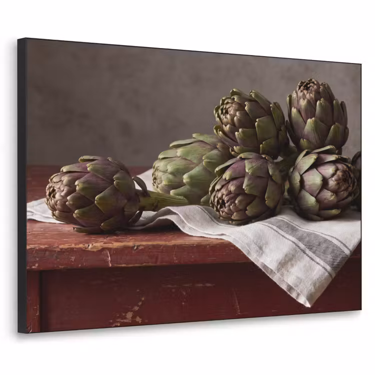 Art frame - Artisjok - Eten - Rustiek - Artisjok - Eten - Rustiek Textielframe zwart klein