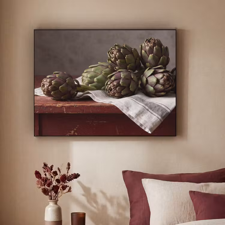 Art frame - Artisjok - Eten - Rustiek - Artisjok - Eten - Rustiek Textielframe zwart klein