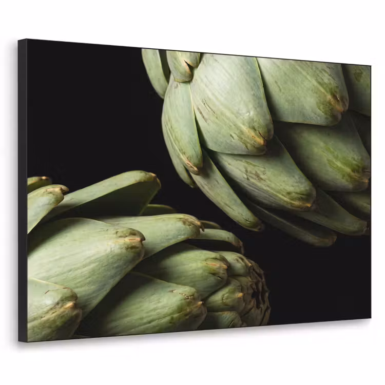 Art frame - Artisjok - Groen - Eten - Artisjok - Groen - Eten Textielframe zwart klein