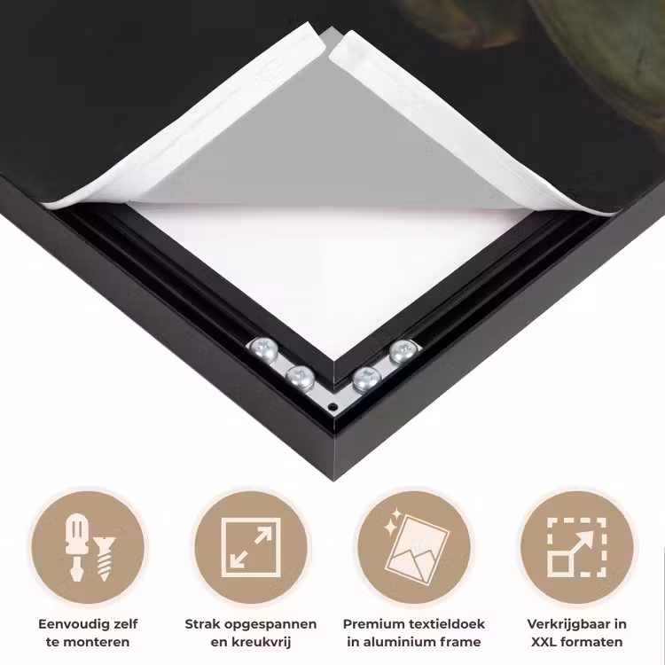 Art frame - Artisjok - Groen - Eten - Artisjok - Groen - Eten Textielframe zwart klein