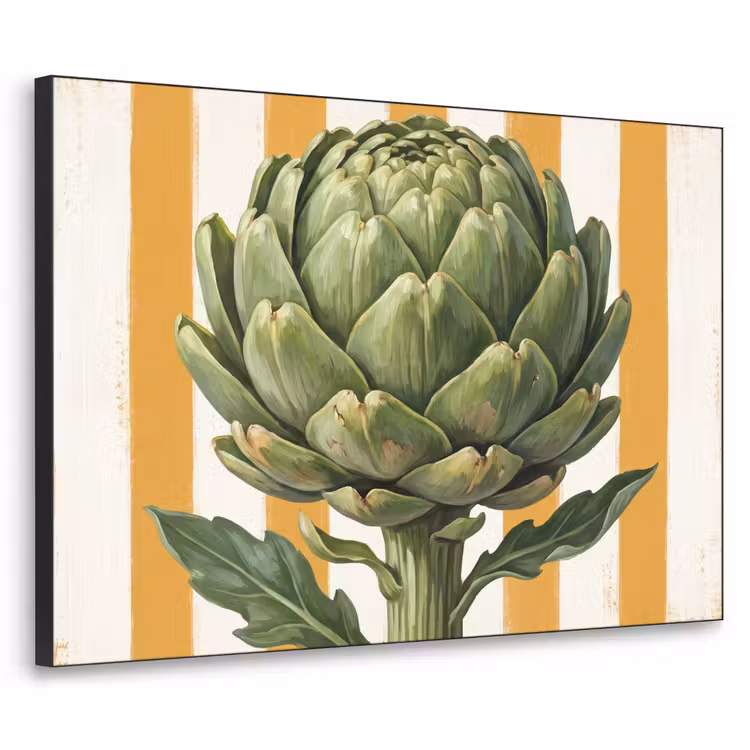 Art frame - Artisjok - Modern - Groente - Artisjok - Modern - Groente Textielframe zwart klein