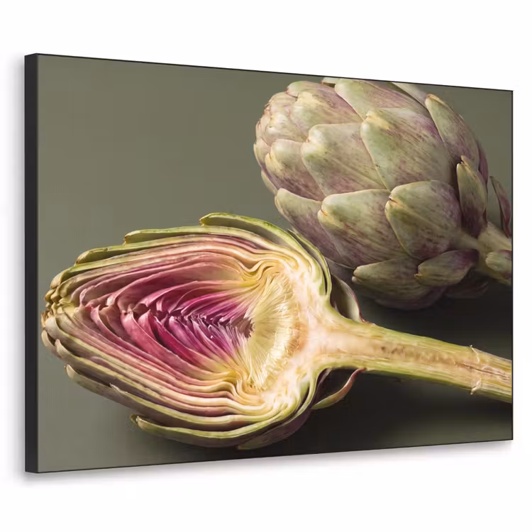 Art frame - Artisjok - Paars - Voedsel - Artisjok - Paars - Voedsel Textielframe zwart klein