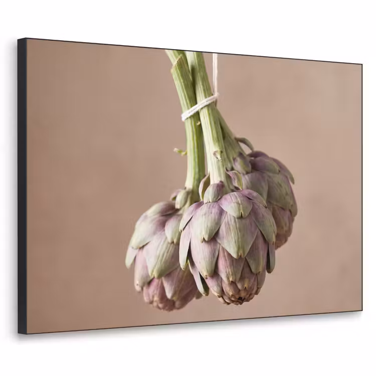 Art frame - Artisjokken - Hangend - Groenten - Artisjokken - Hangend - Groenten Textielframe zwart klein