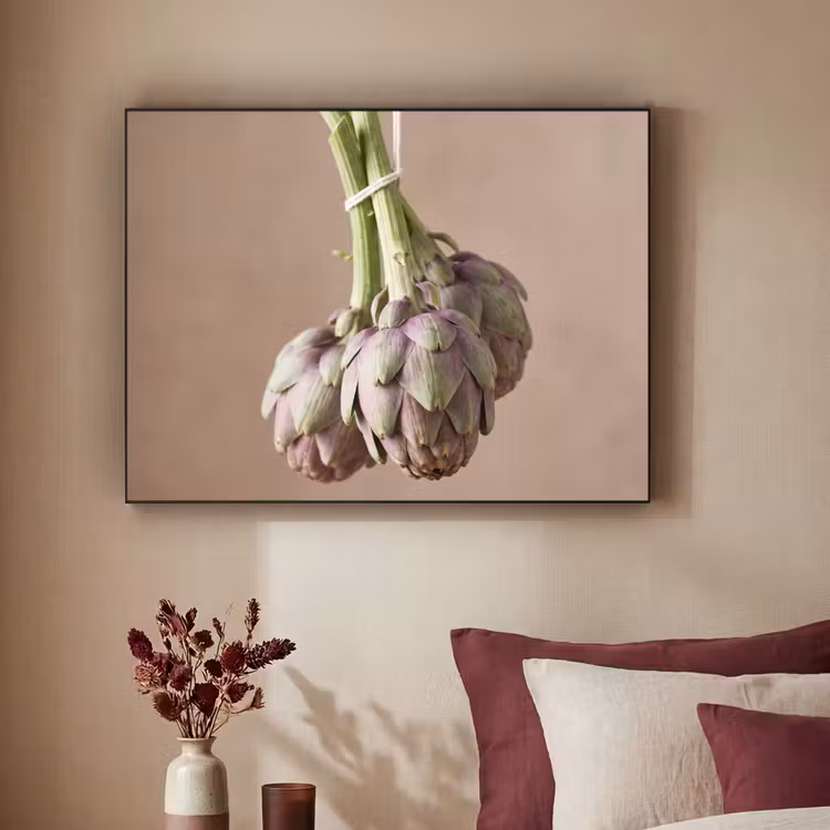 Art frame - Artisjokken - Hangend - Groenten - Artisjokken - Hangend - Groenten Textielframe zwart klein