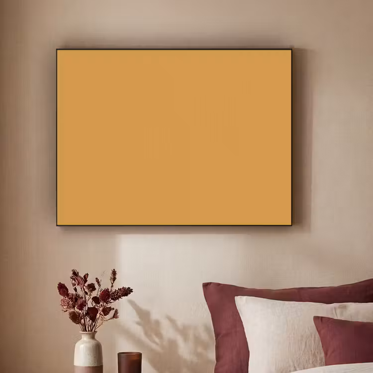 Autumn - Mustard - Geel Textielframe zwart klein 947 -sfeer1