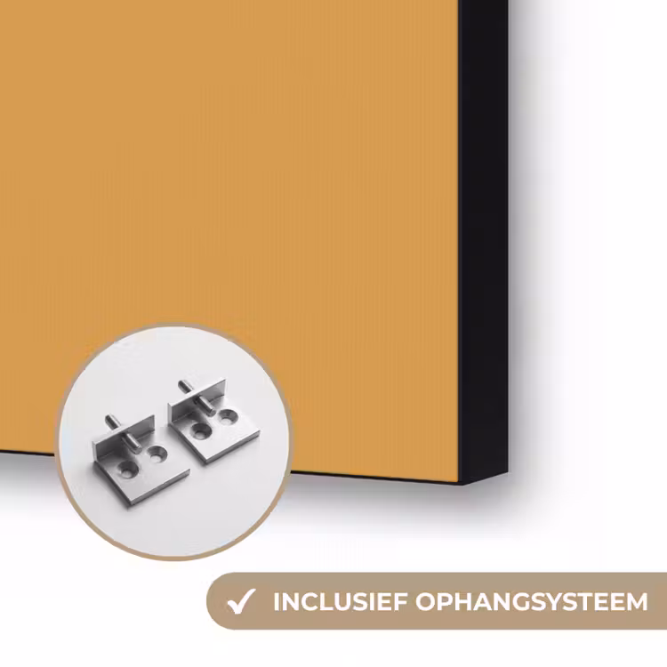 Autumn - Mustard - Geel Textielframe zwart klein 947 -USP_ophangsysteemNL