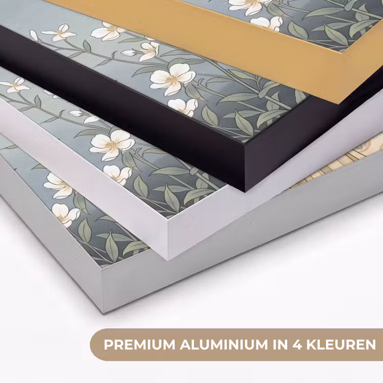 Aziatisch - Vrouw - Kimono Textielframe zwart klein -USP_kleurenNL