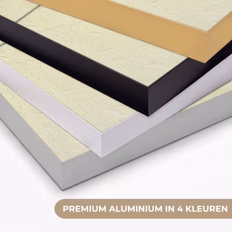 Badpak - Schaduw - Muur - Zomer - Minimalistisch Textielframe zwart klein -USP_kleurenNL