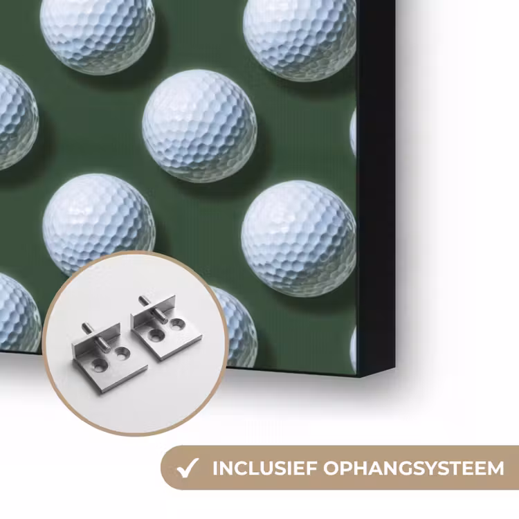 Ballen - Golf - Groen Textielframe zwart klein 947 -USP_ophangsysteemNL