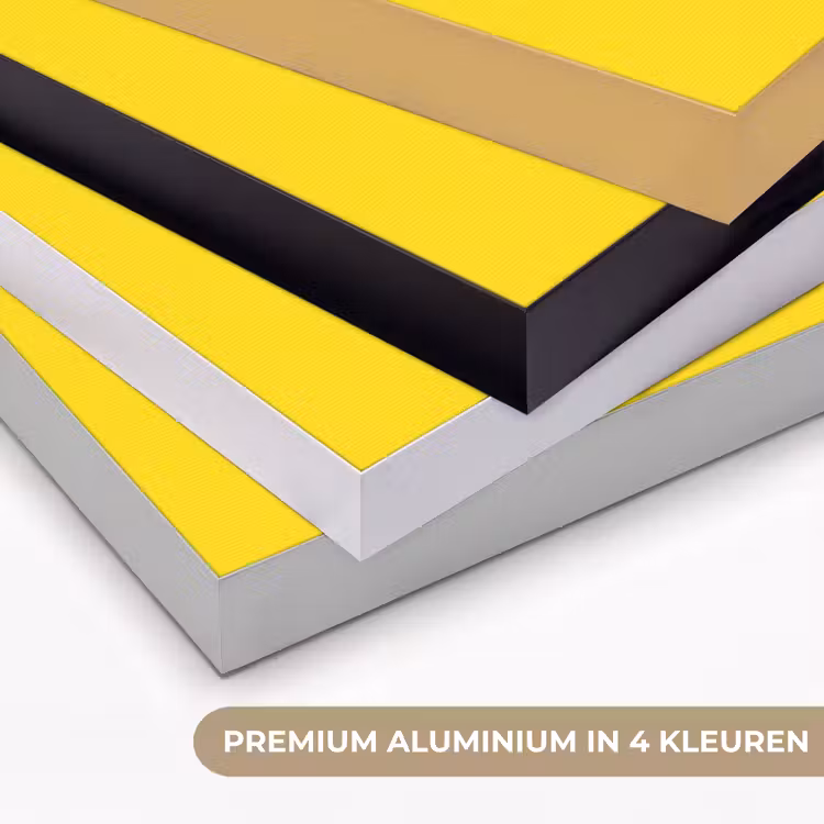 Banaan - Grafisch - Geel Textielframe zwart klein -USP_kleurenNL