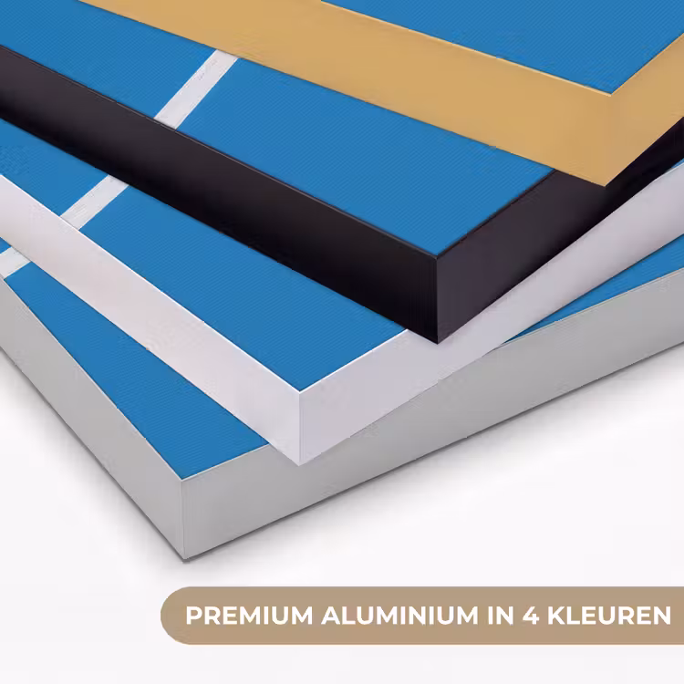 Basket - Bal - Blauw - Zwevend Textielframe zwart klein -USP_kleurenNL