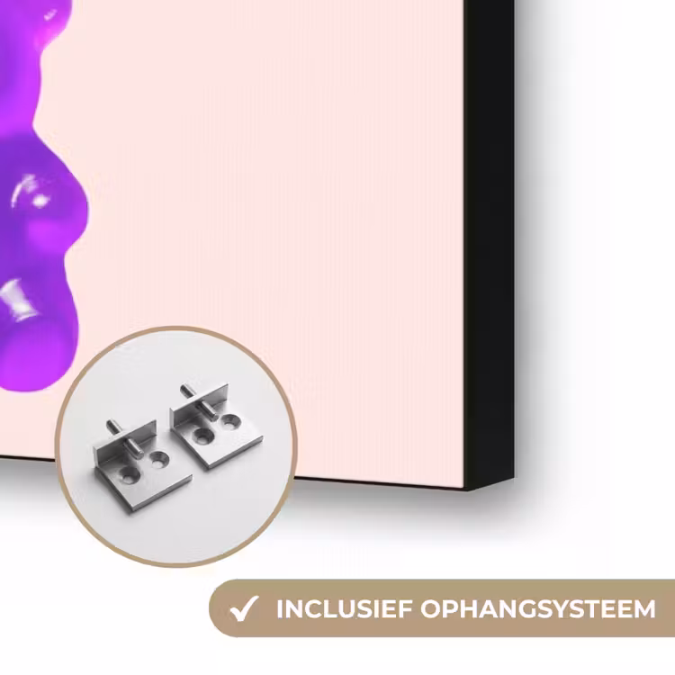 Beer - Kleurrijk - Snoep Textielframe zwart klein -USP_ophangsysteemNL