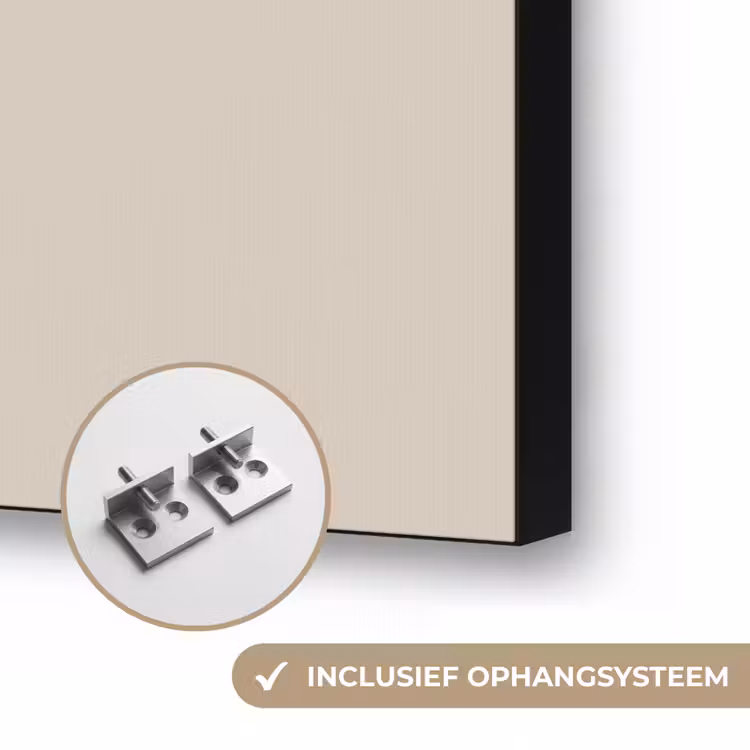 Beige - Winter - Quote - Cozy Textielframe zwart klein -USP_ophangsysteemNL