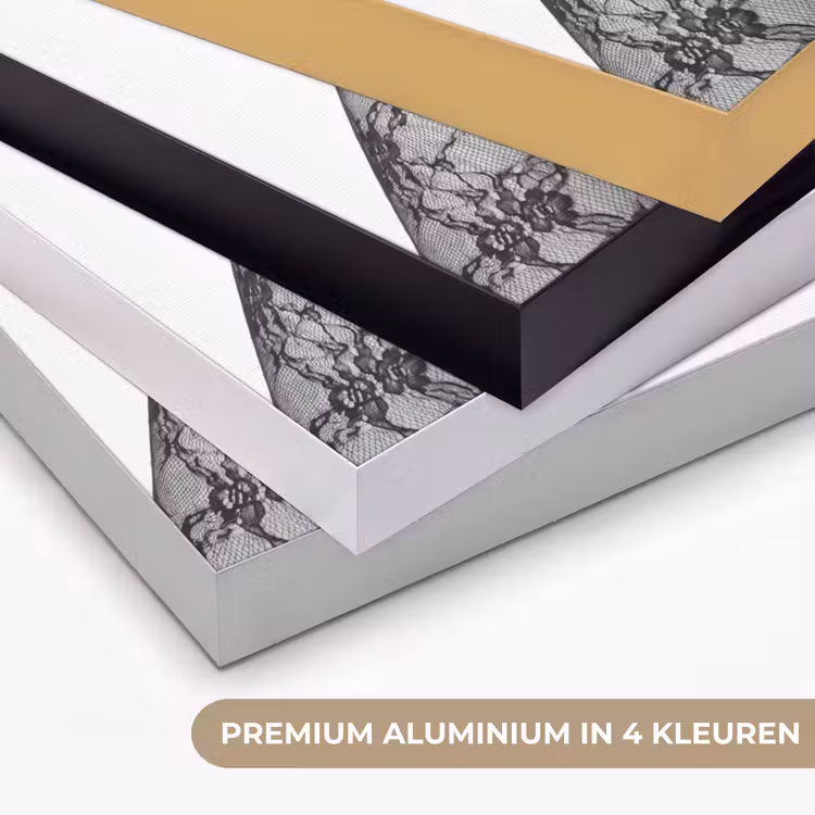 Benen - Kant - Hakken - Zwart - Wit - Uitdagend Textielframe zwart klein -USP_kleurenNL