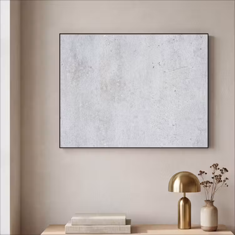 Beton - Textuur - Achtergrond - Grijs - Industrieel Textielframe zwart klein -sfeer2