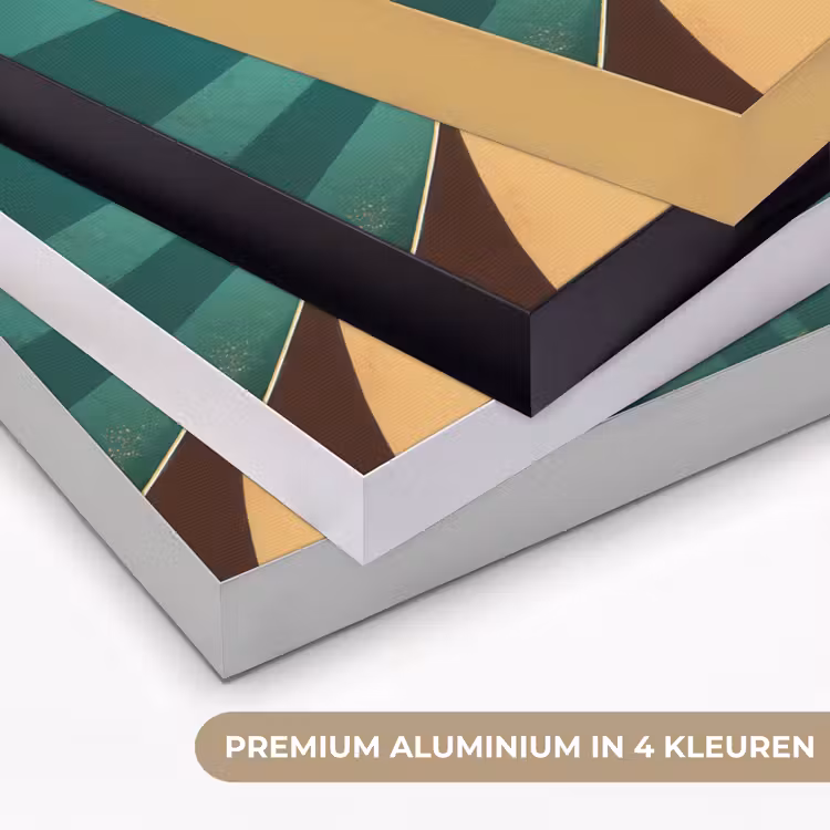 Bierglas - Schuim - Retro - Groen Textielframe zwart klein -USP_kleurenNL