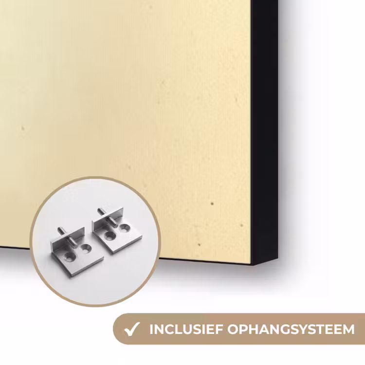 Blauw - Kieuwen - Vis - Illustratie Textielframe zwart klein -USP_ophangsysteemNL