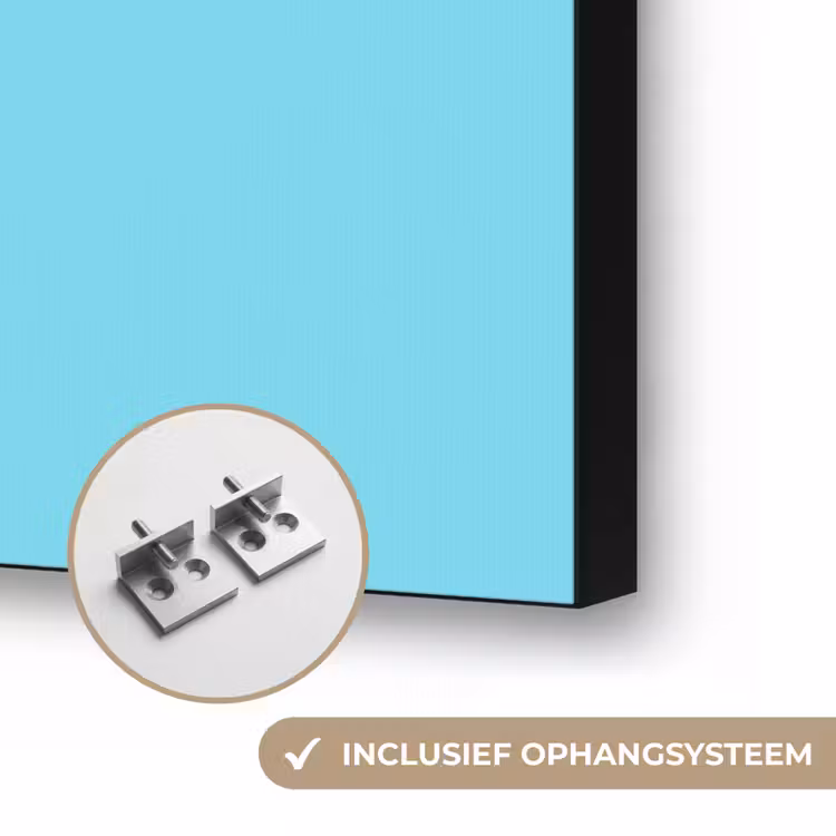 Blauw - Snoep - Regenboog Textielframe zwart klein -USP_ophangsysteemNL