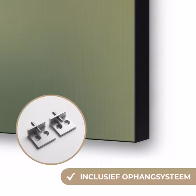 Bloem - Close up - Paars Textielframe zwart klein -USP_ophangsysteemNL