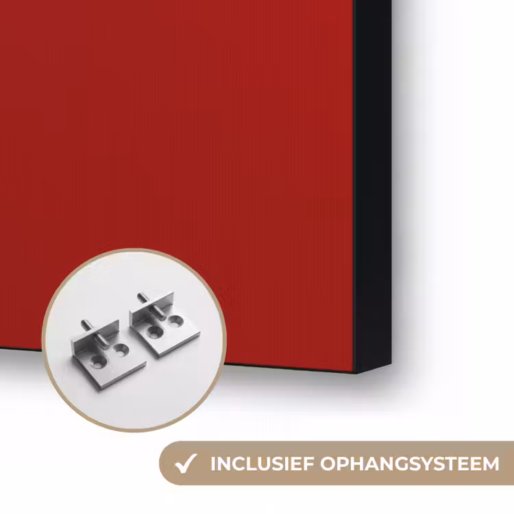 Bloem - Goud - Glazen Textielframe zwart klein -USP_ophangsysteemNL
