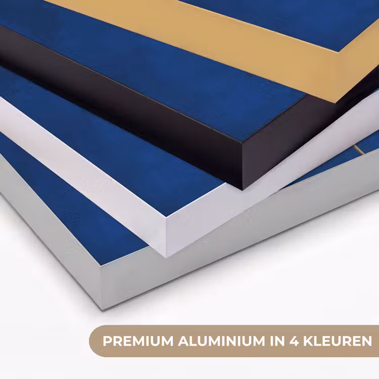 Bloem - Oranje - Bladeren Textielframe zwart klein -USP_kleurenNL