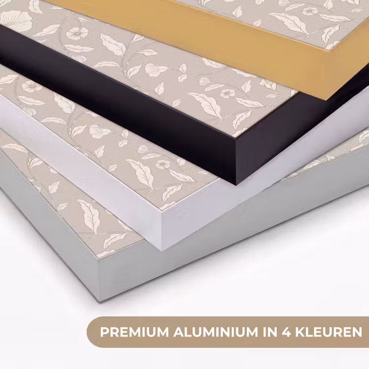Bloemen - Blaadjes - Patroon Textielframe zwart klein 947 -USP_kleurenNL