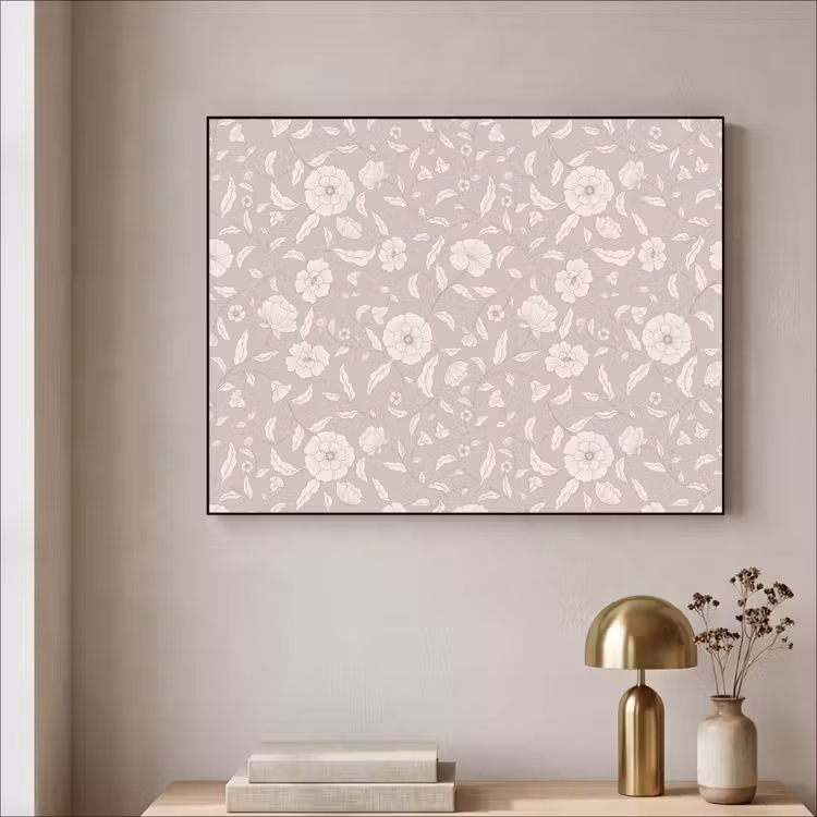 Bloemen - Blaadjes - Patroon Textielframe - compleet frame klein 947 -sfeer2