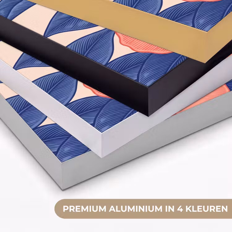 Art frame - Bloemen - Bladeren - Botanisch - Bloemen - Bladeren - Botanisch Textielframe zwart klein