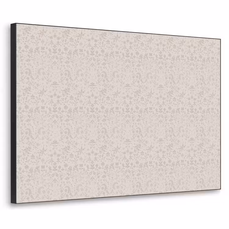 Bloemen - Bladeren - Licht - Taupe Textielframe - compleet frame klein 947 -3d