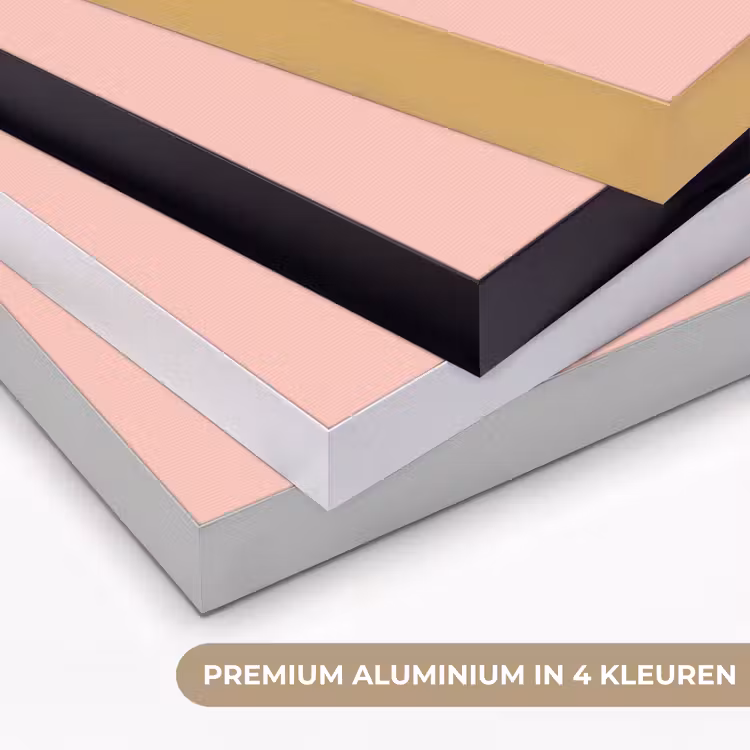 Bloemen - Lint - Kaartje Textielframe zwart klein -USP_kleurenNL