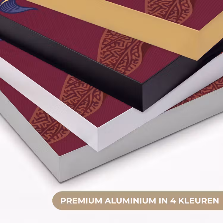 Art frame - Bloemen - Modern - Paars - Bloemen - Modern - Paars Textielframe zwart klein