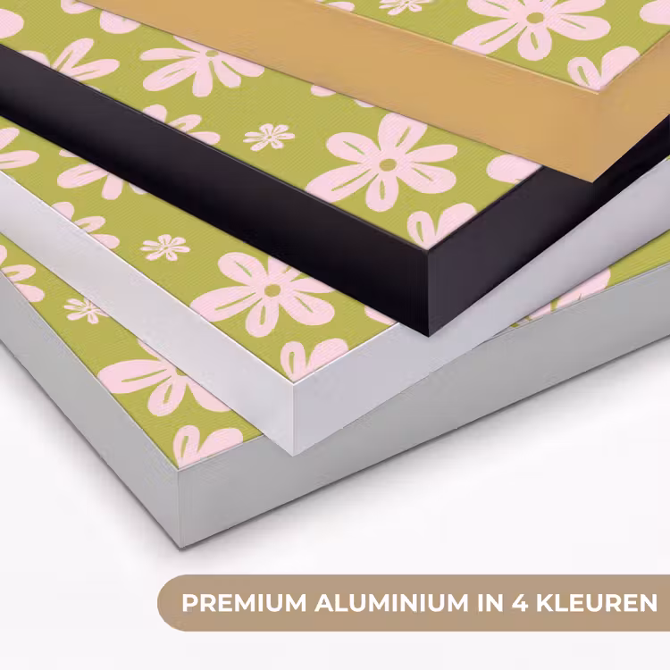 Bloemen - Roze - Getekend - Patroon Textielframe zwart klein -USP_kleurenNL