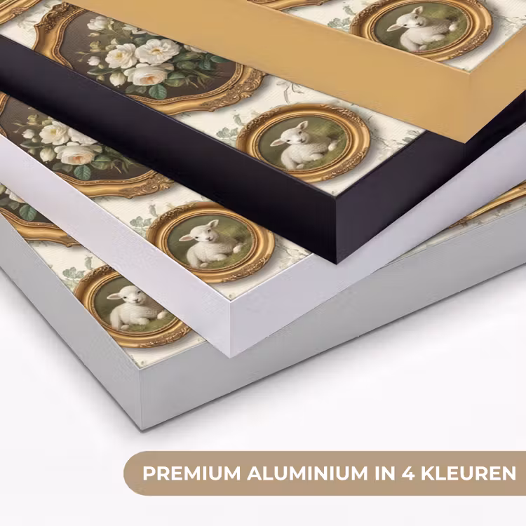 Bloemen - Roze - Stilleven - Klassiek Textielframe zwart klein -USP_kleurenNL