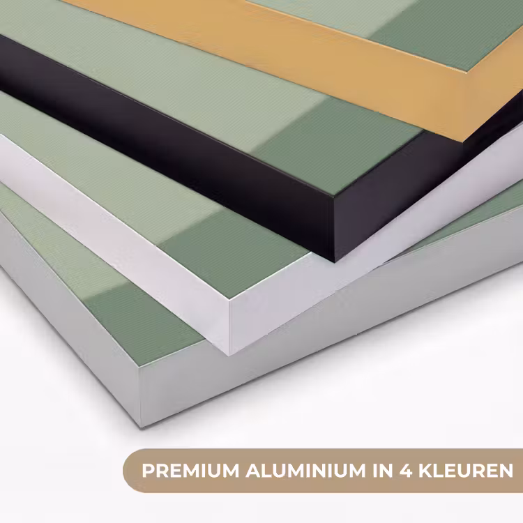 Bloemen - Vaas - Kaartje Textielframe zwart klein -USP_kleurenNL