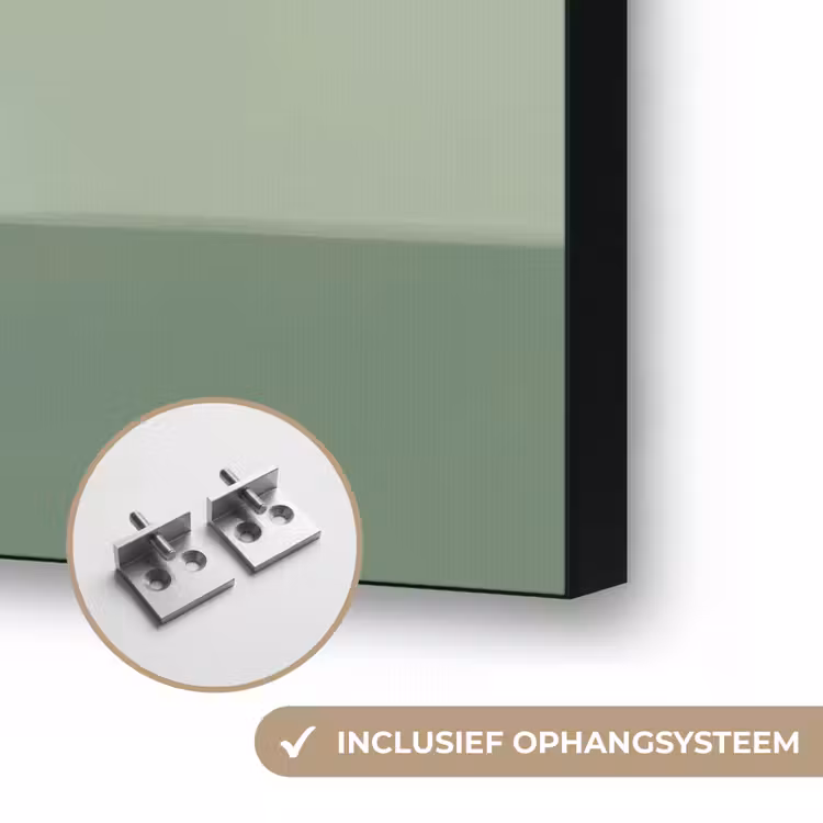 Bloemen - Vaas - Kaartje Textielframe zwart klein -USP_ophangsysteemNL