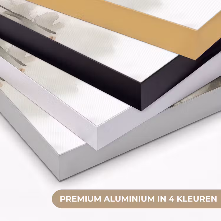 Bloesem - Portret - Gezicht Textielframe zwart klein -USP_kleurenNL