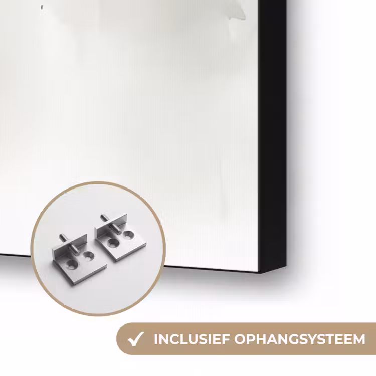 Bloesem - Portret - Gezicht Textielframe zwart klein -USP_ophangsysteemNL