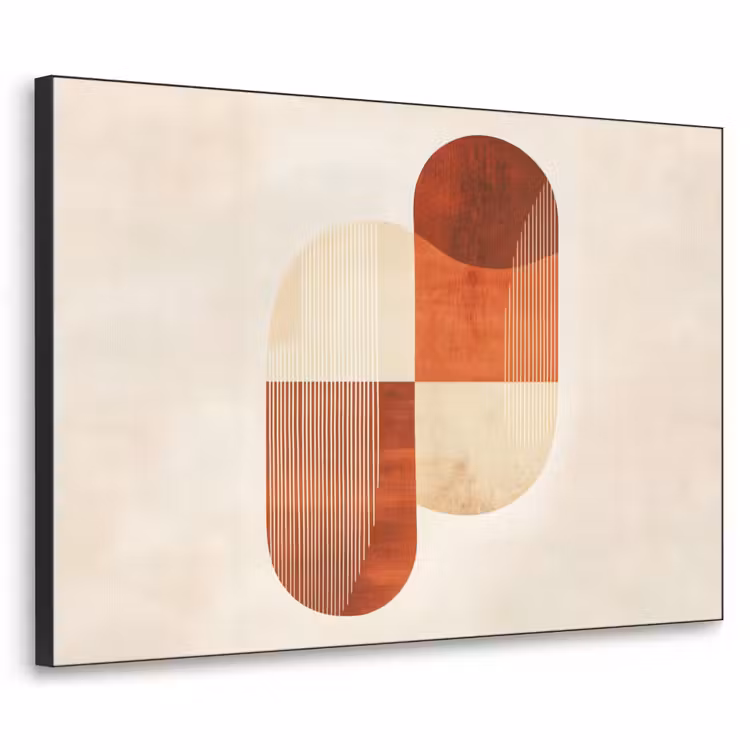 Bogen - Beige - Vormen Textielframe - compleet frame klein -3d