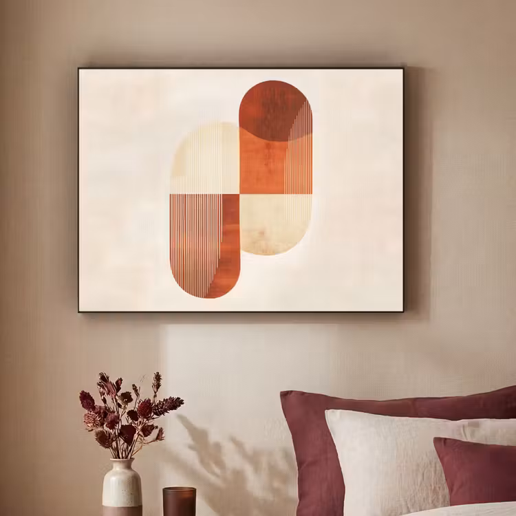 Bogen - Beige - Vormen Textielframe - compleet frame klein -sfeer1